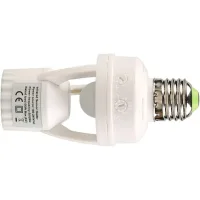 Portalámparas Con Sensor De Movimiento, Portalámparas E27 Con Bombilla Con Sensor De Movimiento, Retardo De 10 A 300 Segundos, 100-240 V, Enchufe Con Sensor De Movimiento, Iluminación Inteligente Para