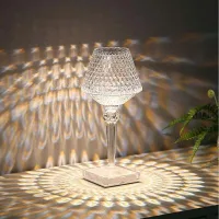 Lámpara De Mesita De Noche Con Pantalla Táctil, Lámpara De Mesita De Noche Con Pantalla Táctil De Cristal De 3 Colores, Lámpara De Mesita De Noche Led Recargable, Lámparas De Mesa Para Dormitorio, Sal
