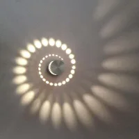 Aplique De Pared Led De 3w, Lámpara De Pared De Aluminio Para Baño, Pasillo, Escalera, Luz Blanca Cálida.