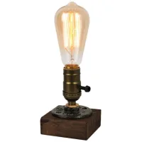 Base De Lámpara De Mesa Industrial Vintage Para Bombilla Edison E26, Lámpara Decorativa De Estilo Steampunk Antiguo, Lámpara De Mesa Vintage Decorativa Para Mesita De Noche, Para Dormitorio, Cafetería