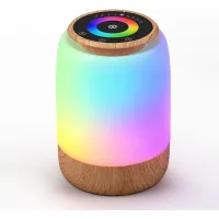 Lámpara De Mesita De Noche Led Con 256 Colores Rgb Cambiantes, 7 Modos De Iluminación, 4 Niveles De Brillo, Temporizador Y Función De Cuenta Regresiva. Lámpara De Mesita De Noche Táctil Con Temporizad