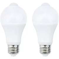 Bombilla Led Infrarroja Pir E27 De 12 W Con Sensor De Movimiento, Encendido/apagado Automático, A60 220 V, 1200 Lm, Equivalente A Halógeno De 120 W, Para Escaleras, Pasillos, Garajes (paquete De 2, Bl