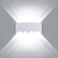 Lámpara De Techo Led Moderna, Aplique De Pared De Aluminio Impermeable, Luz Redonda, Para Interiores/exteriores, Pasillos, Corredores, 8w, Negro