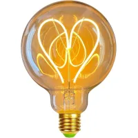 Bombillas Led Vintage De 4w Regulables, Estilo Edison Antiguo, Filamento Led, 220/240v, G95, Forma De Corazón, Luz Cálida (dorada) [clase Energética G]
