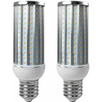 Paquete De 2 Bombillas Led E40 De 50 W, Aleación De Aluminio, Luz Blanca Fría, 192x2835 Smd, Ca 110/220 V