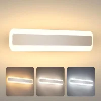 Lámpara De Espejo Para Baño De 15 W, 40 Cm, 1050 Lúmenes, 230 V, Blanco Cálido 3000 K, Blanco Neutro 4000 K, Blanco Frío 6000 K, Aplique De Pared Para Baño [clase Energética E]