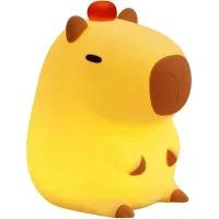 Lámpara De Noche Con Forma De Capibara, Lámpara Led Con Forma De Animalito, Adorable Y Tierna, Luz Nocturna Regulable Para La Habitación De Los Niños, Lámpara De Mesita De Noche Táctil Recargable, Reg