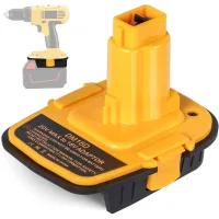 Adaptador De Batería Dm18d Para Herramientas De 18 V, Reemplaza Al Dca1820 Para Baterías De Litio De 20 V Y M18, Compatible Con Herramientas Dewalt De 18 V Nicd Y Nimh, Con Conexión Usb.
