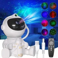 Proyector De Galaxias Con Astronautas Y Control Remoto, Proyector De Estrellas Led, Proyector De Luz Nocturna Giratorio De 360°, Ideal Para La Decoración De Dormitorios, Niños Y Adultos.