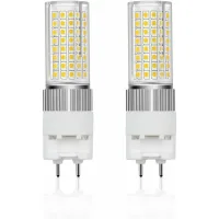 Lámpara Led Tipo Mazorca G12 De 16 W, 220 V, 1600 Lúmenes, Luz Blanca Cálida De 3000 K, Ángulo De Haz De 360°, Equivalente A Una Lámpara Halógena De 160 W (2 Unidades, No Regulables).