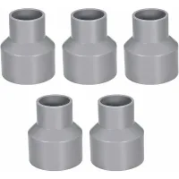 Reductor De Tubería De Pvc De 50 Mm X 32 Mm, Acoplamiento, Conexión De Enchufe, Dwv, Gris, 5 Piezas