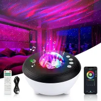 Proyector De Estrellas Led Para Niños Con Wi-fi Y Bluetooth, Proyector De Galaxias, Proyección De Estrellas Como Ayuda Para Dormir Con Ruido Blanco, Lámpara De Proyector Compatible Con Alexa