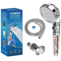Cabezal De Ducha De Alta Presión, Cabezal De Ducha Con Filtro Antical, Ducha De Mano De Masaje Universal Que Ahorra Agua Con 3 Modos De Ducha, Apto Para Baños.