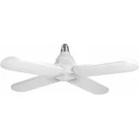 Lámpara De Techo Led, 60 W, E27, Ac95–265 V, Cuatro Luces Colgantes Led Superbrillantes, Luz De Ventilador Plegable