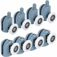 8 Rodillos Para Puertas Correderas, Rodillos Superior E Inferior, Accesorios Para Puertas De Ducha Y Baño.