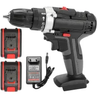 Juego De Taladro Atornillador Inalámbrico De 36 V, Juego De Taladro Atornillador Inalámbrico Con Luz Led, Control De Velocidad, Taladro, Herramienta Para Bricolaje