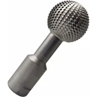 Herramienta De Grabado De Madera Con Bola De 14 Mm, Fresa Rotativa De Bola, Lima Rotativa De Bola De Acero Para Taladrar Y Rectificar, Pulir Y Grabar, Plata
