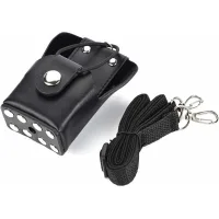 Funda Para Radio Bidireccional, Cubierta De Cuero Para Motorola Gp328plus/gp338plug/gp344/gp388, Funda Robusta Y Resistente Al Desgaste Para Walkie-talkie Con Correa De Transporte.