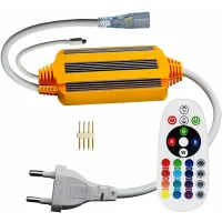 Fuente De Alimentación De 220 V Para Tiras Led Rgb 5050, Resistente Al Agua Ip68, Con Mando A Distancia Infrarrojo De 24 Teclas, Solo Fuente De Alimentación.