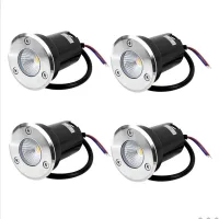 Foco Empotrable De Suelo Para Exteriores, Led De 5 W, Resistente Al Agua (ip67), Redondo, De Acero Inoxidable Blanco, Capacidad De Carga De Hasta 800 Kg, 12–24 V Cc.