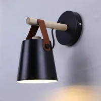 Aplique De Pared Industrial Vintage, Lámpara De Pared De Madera Y Hierro De Estilo Retro Nórdico Para Uso Interior, Adecuada Para Dormitorios, Salas De Estar, Escaleras, Restaurantes, Cafeterías, Pasi