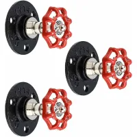 3 Ganchos De Pared Vintage, Montaje En Pared De Tubería De Hierro Industrial En Estilo Retro Para Bata De Baño, Toalla, Bolso, Paraguas, Sombrero, Decoración Antigua Para El Hogar, Tipo 2