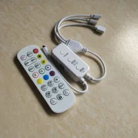 Controlador De Tiras Led Rgb Bluetooth, 1 Puerto, Sincronización De Música, Control Por Aplicación, Controlador De Tiras Led, Compatible Con Tiras Led Rgb De 4 Pines De 5v-24v