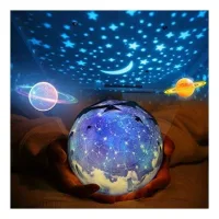 Luz Nocturna Con Proyección De Estrellas Para Niños, Lámpara Proyector De Universo Estrellado Romántico Para El Hogar, Fiestas, Decoraciones De Cumpleaños, Regalo Para Niños, Juguete, Dormitorio, Sala