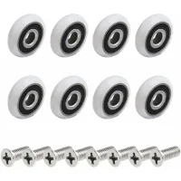 8 Rodillos Para Puerta De Cabina De Ducha (tornillo M5 De 25 Mm)
