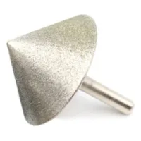 Cabezal Cónico De Biselado Con Recubrimiento De Diamante, Ángulo De 90°, Para Piedra, Jade, Vidrio, Perforación, Biselado, Herramientas De Rectificado, 30 Mm