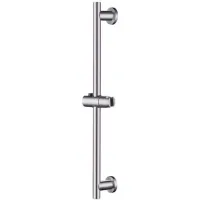 Barra De Ducha Con Soporte Portátil, Ángulo Y Altura Ajustables, Acero Inoxidable Sus 304.