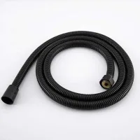 Manguera De Ducha De Acero Inoxidable Negro, Accesorios Para Ducha De Mano, Accesorios De Baño, Manguera De Goma, Manguera Flexible Para Fontanería - 1,5 M
