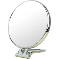 Espejo De Aumento De 208,5x, 15,5 Cm, Espejo De Doble Cara, Aumento De 3x/1x, Espejo De Maquillaje Plegable Con Soporte Para Aplicación De Maquillaje.