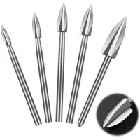 Juego De 5 Herramientas Para Tallar Madera Con Vástago De 0,3 Cm, Herramienta Rotativa Para Bricolaje, Tallado, Lijado, Grabado Y Perforación.