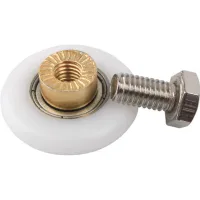 Juego De 4 Rodillos De Repuesto Para Puertas Correderas De Ducha Con Tornillos M4, 20 Mm De Diámetro.