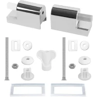 Bisagras Para Asiento De Inodoro, Juego De 2 Bisagras Universales Para Asiento De Inodoro, Kit De Fijación De Repuesto Para Bisagras De Cierre Suave.