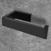 Portarrollos De Papel Higiénico De Acero Inoxidable 304 Negro, Apto Para Baño Y Cocina.