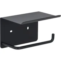 Soporte Para Papel Higiénico Con Estante Adhesivo, Soporte Para Rollo Sin Perforaciones, Acero Inoxidable, Dispensador De Papel Higiénico Autoadhesivo Para Montaje En Pared.