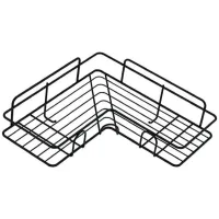 Estante Esquinero Para Ducha Sin Taladrar, Estante Para Baño, Jabonera De Acero Inoxidable Para Ducha, Almacenamiento Para Baño Y Cocina (negro), Una Pieza.