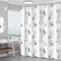 Cortina De Ducha, Cortina De Ducha De Poliéster, Cortina De Ducha Antimoho, Cortina De Ducha Transparente, Cortina De Ducha Lavable, Cortina De Ducha De Tela Blanca (180x180cm, Tamaño Lámina)