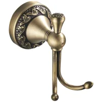 Ganchos Dobles Antiguos, Ganchos Para Toallas De Latón Retro, Gancho De Pared Vintage Para Baño