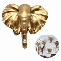 Perchero Y Toallero Gancho De Pared Perchero Llave Elefante Dorado