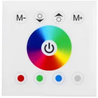 Control Remoto Para Panel De Pared, Controlador De Panel Táctil Led Rgbw Con Atenuador De Color Para Tiras Led Control Remoto Para Panel De Pared