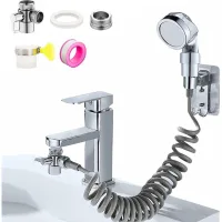 Kit De Ducha Para Lavabo, Kit De Ducha Para Lavabo, Kit De Ducha Para Lavabo Con Manguera Telescópica, Adaptador De Grifo G1/2 Para Lavabo/fregadero