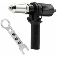 Adaptador Para Remachadora Eléctrica, Conector De Cabezal De Bloque, Herramienta Profesional, Taladro Para Juntas De Tuercas, Remachadora, Accesorio De Inserción De Remaches Para Taladro/atornillador