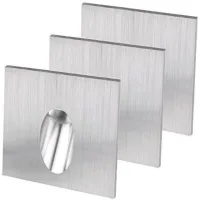 Aplique Led Cuadrado Empotrable Para Escaleras, Porches, Pasillos O Sótanos. 1 W, 100-245 V Ca.