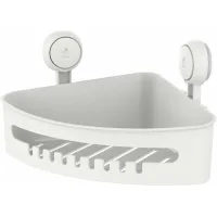 Organizador De Ducha Esquinero Con Ventosas - No Requiere Perforación - Estante De Ducha Extraíble Para Baño - Resistente - Capacidad Máxima De 10 Kg - Organizador - Impermeable Y Resistente Al Aceite