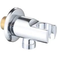 Soporte Cromado Angular Para Cabezal De Ducha