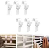Gancho Para Radiador, Gancho Para Toallero De Radiador, Ganchos Para Radiador De Baño, Gancho De Plástico Blanco Para Radiador, Para Radiador, Ganchos Para Radiador De Baño, Toallero Para Baño