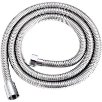 Manguera De Ducha De 2 Piezas Y 150 Cm, De Acero Inoxidable, Antitorsión, Antiexplosión, Antifugas Y Anticorrosión, Con Conexión Universal G 1/2", Interfaz De Latón, Para Cabezal De Ducha De Mano.